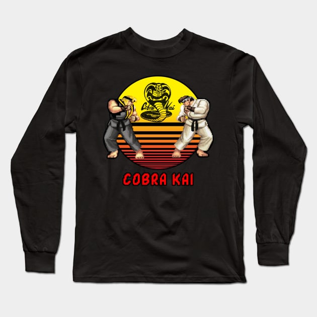 Cobra kai combat Long Sleeve T-Shirt by loveislive8